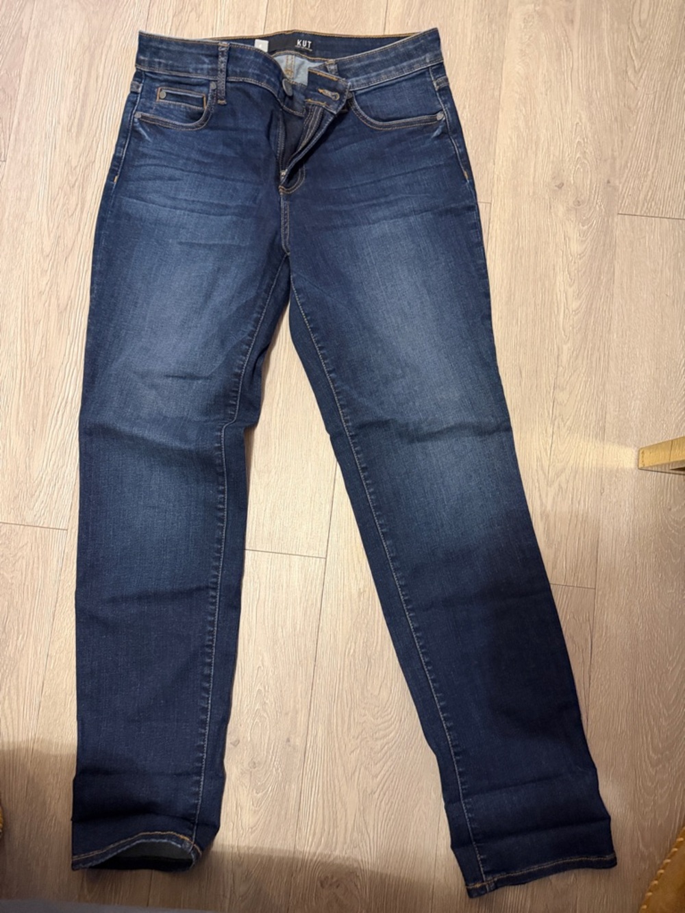 Kut from the Kloth Dark Blue Straight Leg Jeans